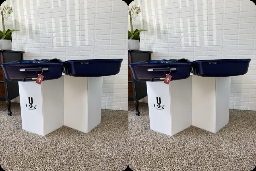 (2) UNPK Go - The Luggage Rack That Travels With You.